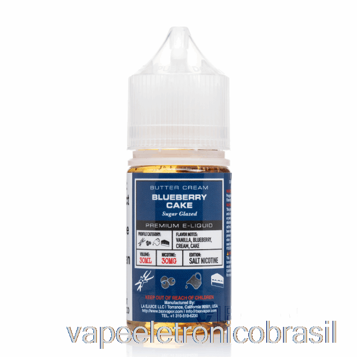 Bolo De Mirtilo Vape Vaporesso - Série De Sais Bsx - 30ml 30mg